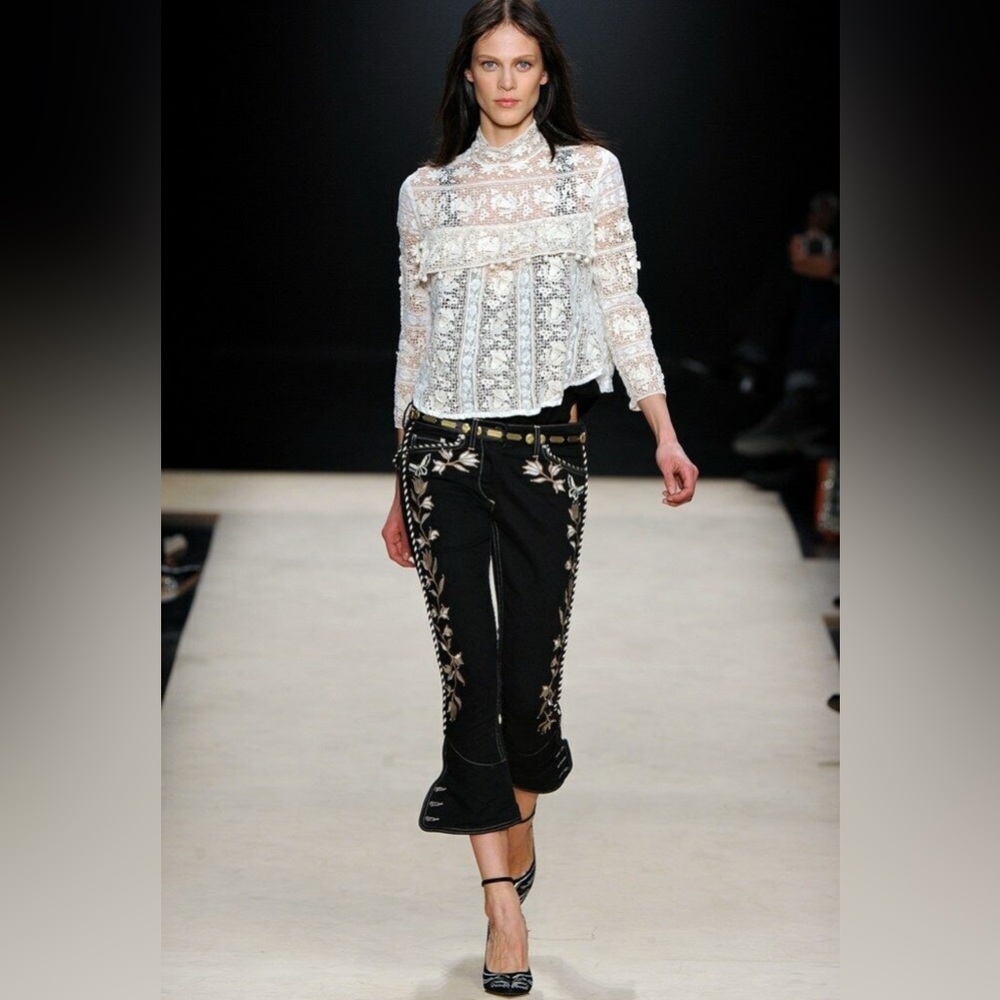 Isabel Marant Pant Monroe Embroidered Jeans-unworn - Picture 2 of 8